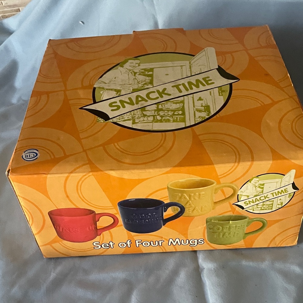 Snack Time Set of Four Mugs